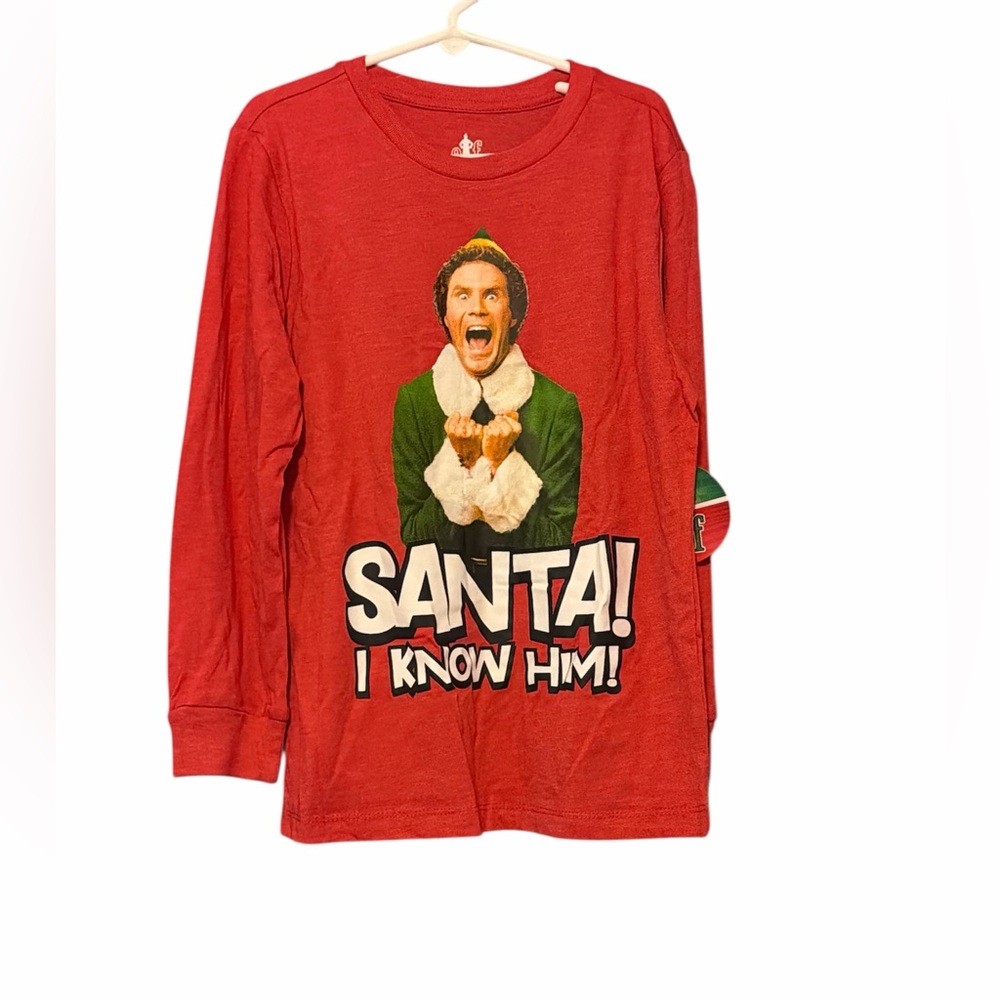 ELF Red Santa Long Sleeve Shirt